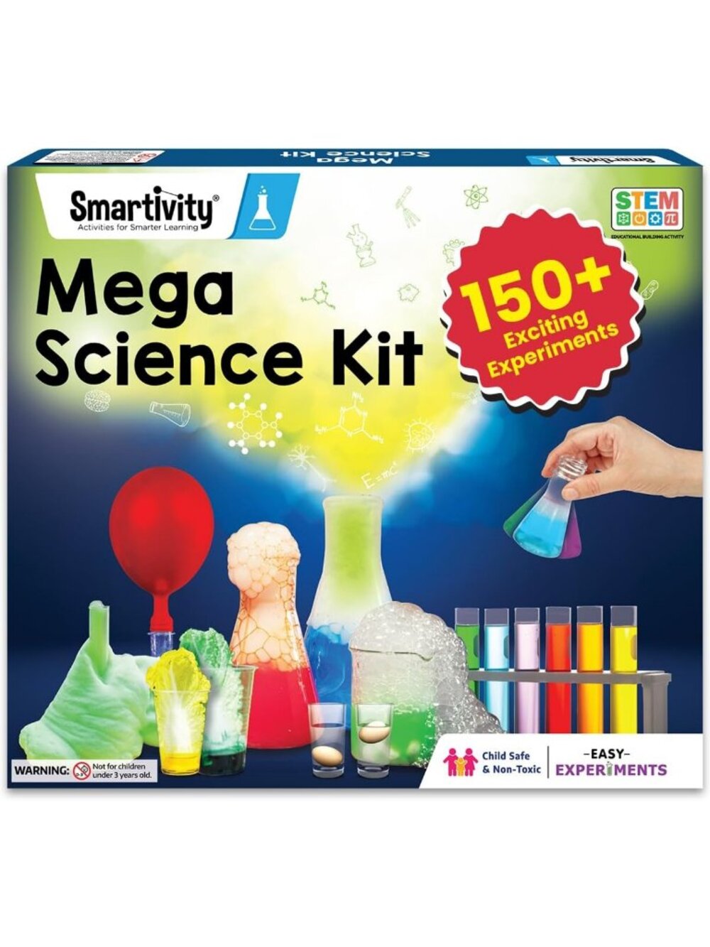Mega 150 Science Experiment Kit for Kids - Fun STEM Learning & Birthday Gift for